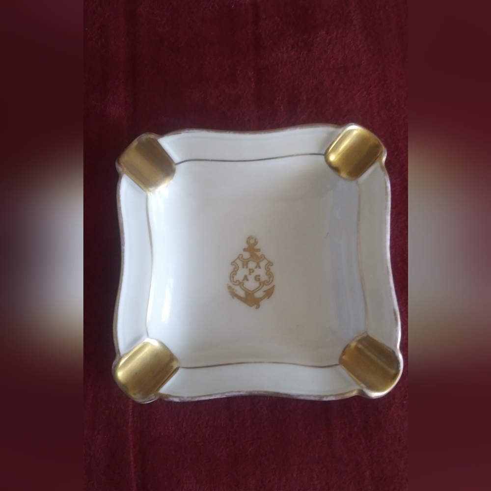 L@@K! 1 Vintage S.P.M. Walkure Bayreuth Bavaria Germany Ashtray Hapag Anchor.